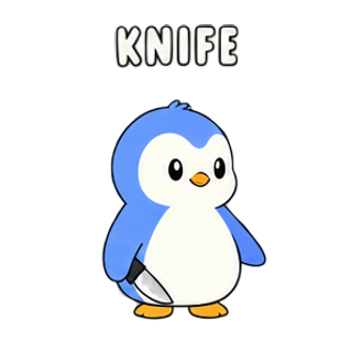 Knife sticker from Express Yourself