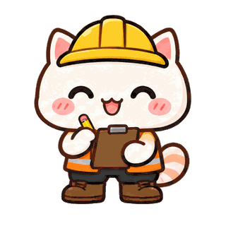 Hard Hat Shift sticker from Cream Cat