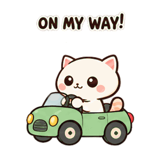 On My Way! sticker from Express Yourself
