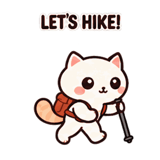 Let's Hike! sticker from Express Yourself
