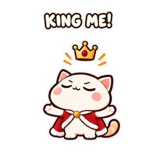 King Me sticker from Express Yourself