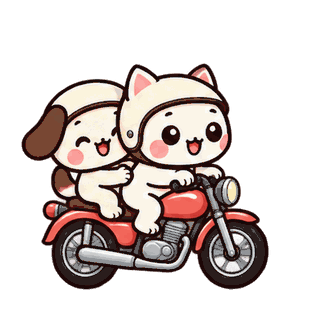 Motorbike Together sticker from On the Go
