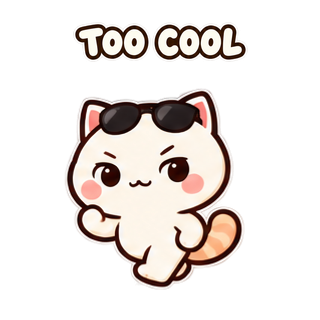 Too Cool sticker from Express Yourself
