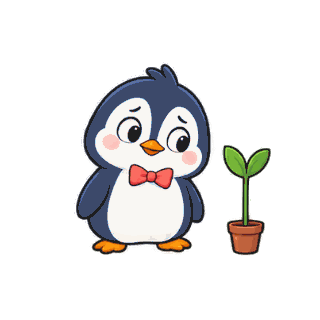 Invisible Please sticker from Awkward Penguin