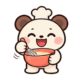 Busy Baking sticker from Little Bear Laughs