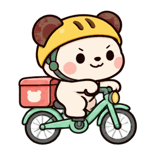 On My Way sticker from Little Bear Laughs