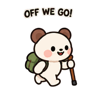 Off We Go! sticker from Express Yourself