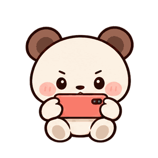 Mobile Victory sticker from Little Bear Laughs