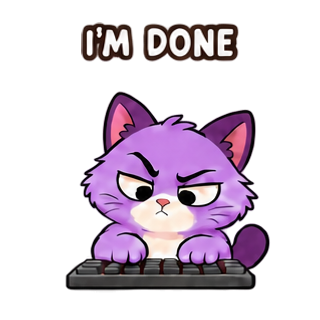 Drama Cat stickers (Funny) — 103 free animated stickers | mssgs stickers