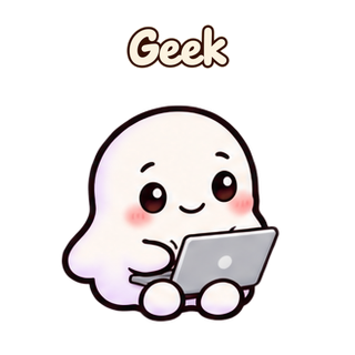 Geek · Soft Ghost sticker from Chat Reactions