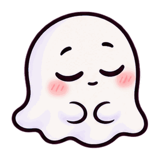 Sigh · Soft Ghost sticker from Express Yourself