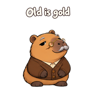 Old is gold · Capybara sticker from Express Yourself