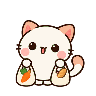 Grocery Run sticker from Kitten Club
