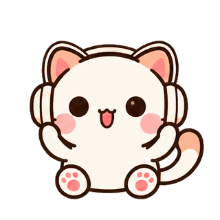 Music On sticker from Kitten Club
