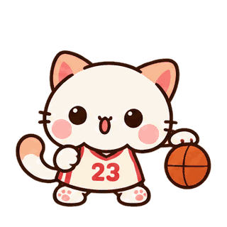 Basketball Break sticker from Kitten Club
