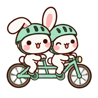 Tandem Together · Bunny sticker from Pocket Friends