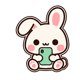 On My Phone · Bunny sticker from Pocket Friends