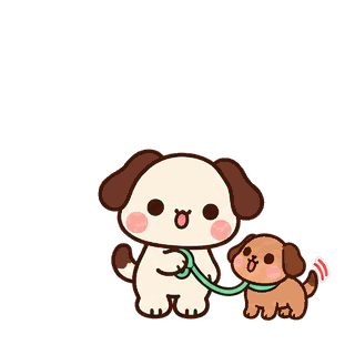 Walkies sticker from Puppy Pals