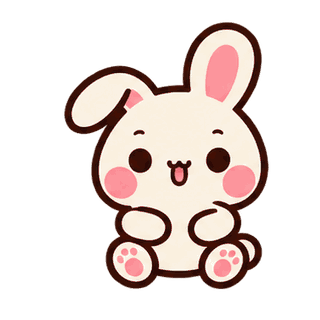 Bunny Shoulder Stretch sticker from Trending Picks