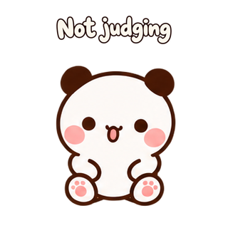 Not judging · Little Bear sticker from Express Yourself