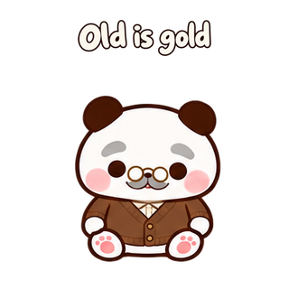 Old is gold · Little Bear sticker from Express Yourself