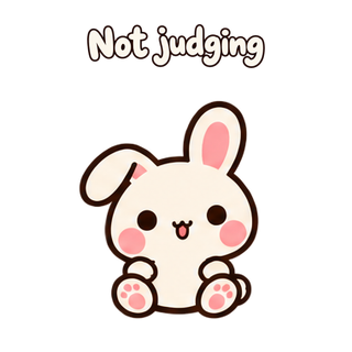 Not judging · Pocket Friends sticker from Express Yourself