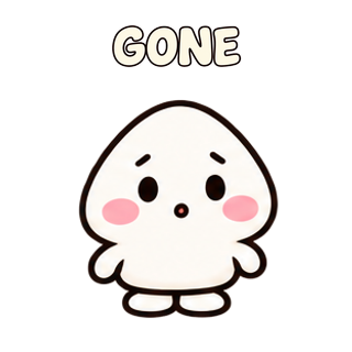 GONE · Searching · Little Puddle sticker from Express Yourself