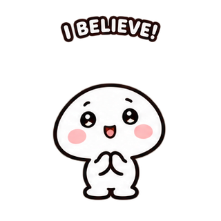 I Believe! sticker from Express Yourself