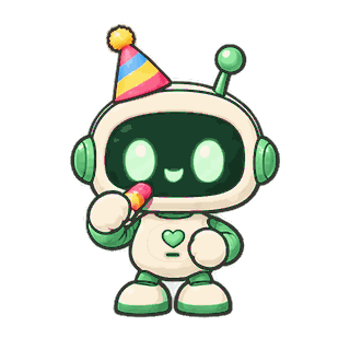 Party Cheer · Little Bots sticker from Express Yourself