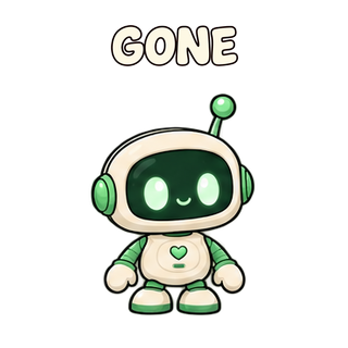 GONE · Dunno · Little Bots sticker from Express Yourself