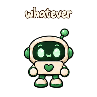 whatever · Little Bots sticker from Chat Signs