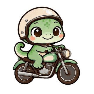 Motorbike Ride sticker from On the Go