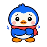 Brr, I'm Cold · Blue Pebble sticker from Express Yourself