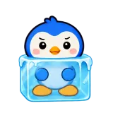 Ice Block · Blue Pebble sticker from Express Yourself