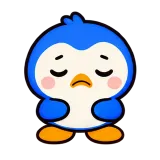 Ugh · Blue Pebble sticker from Express Yourself