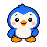 Bye Wave · Blue Pebble sticker from Express Yourself