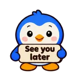 See You Later · Blue Pebble sticker from Express Yourself