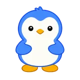 Flipper Cheers sticker from Blue Pebble