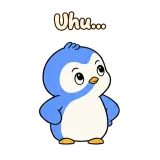 Uhu… · Blue Pebble sticker from Chat Reactions
