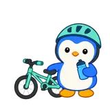 Bike Break sticker from Blue Pebble