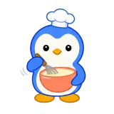 Busy Baking sticker from Blue Pebble