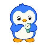 Checking the Time sticker from Blue Pebble