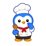 Chef's Kiss Shift sticker from Blue Pebble