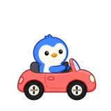 Driving Solo sticker from Blue Pebble