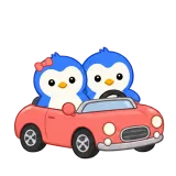 Driving Together sticker from Blue Pebble