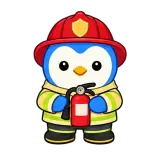 Firefighter Ready sticker from Blue Pebble