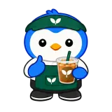 Iced Coffee Ready sticker from Blue Pebble