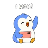 Mobile Victory sticker from Blue Pebble