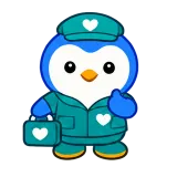 Here to Help sticker from Blue Pebble