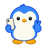 Selfie Time sticker from Blue Pebble